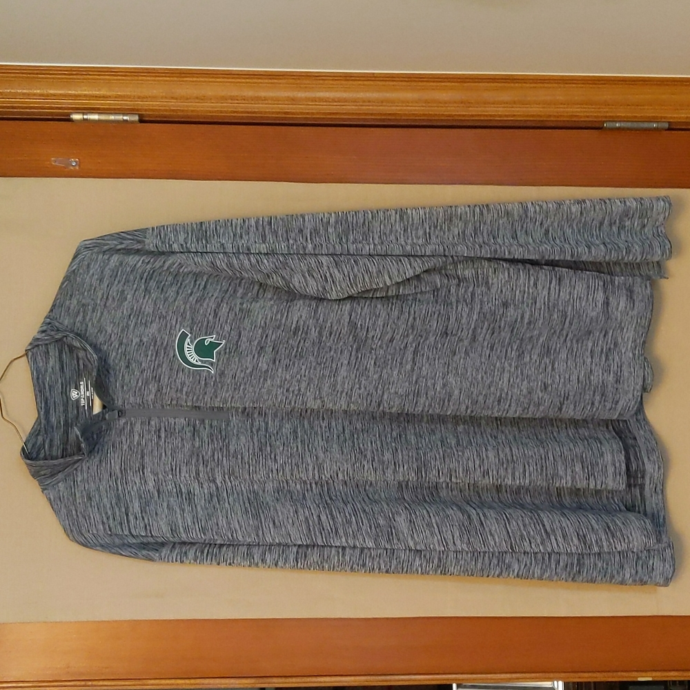 Top Of The World Michigan State Logo Gray Lightweight Long Sleeve Shirt Size XL